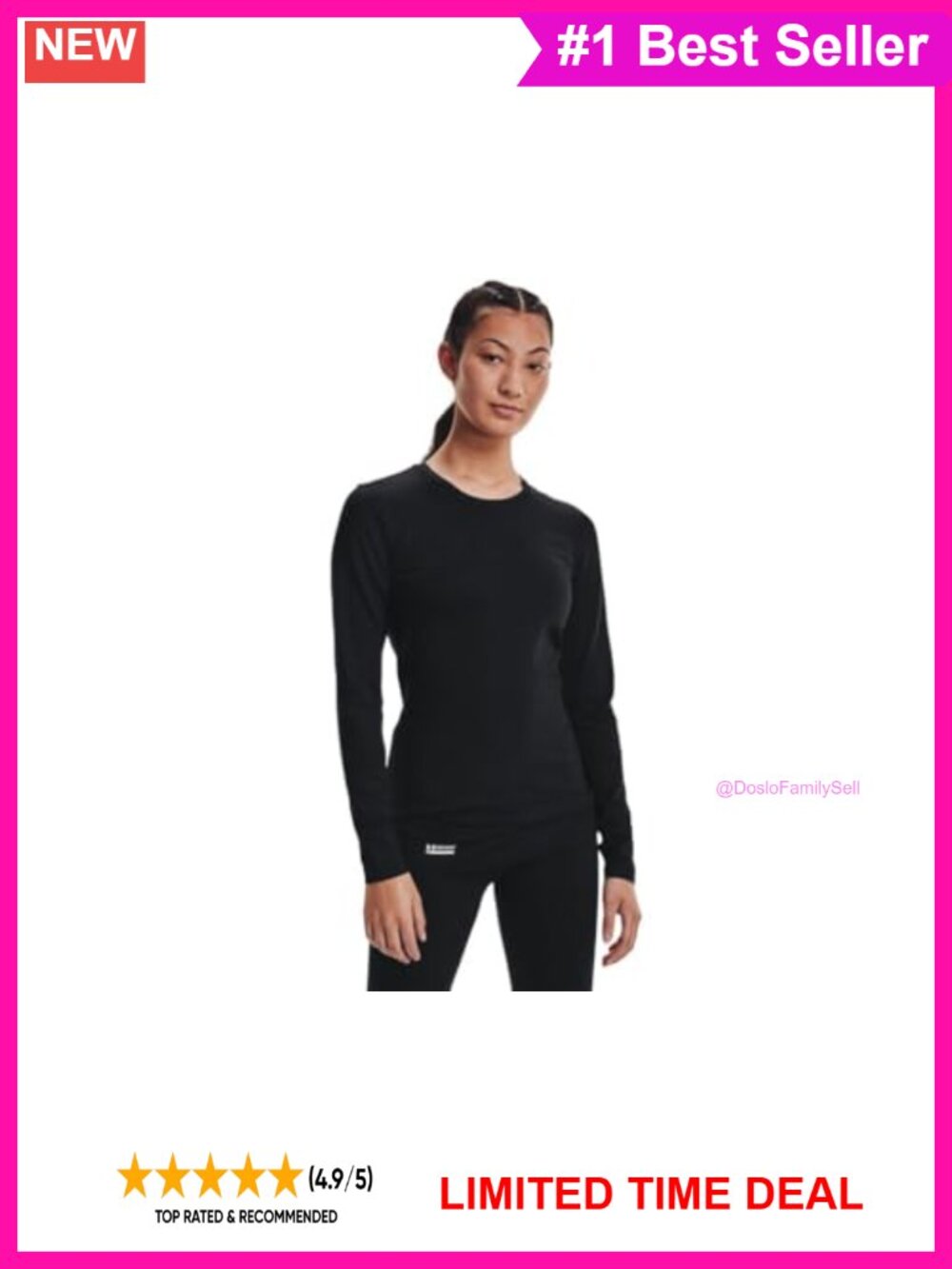 Under Armour ColdGear Infrared Base T-Shirt Active Tee Womens